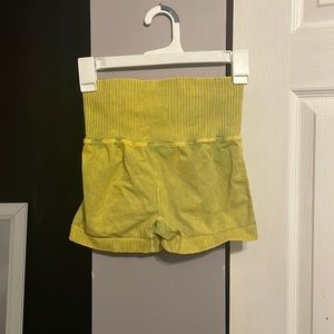 Free People lime green spandex